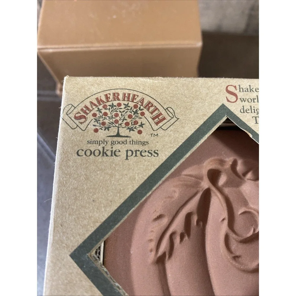 Vintage 1997 Shaker Hearth Pumpkin Patch‎ Cookie Press New In Box Halloween Fall